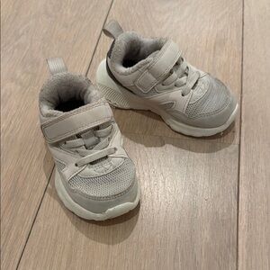 Cream and Gray Sneakers